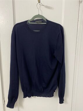 Prada Cashmere  Navy Blue Crewneck Sweater. Size 50
